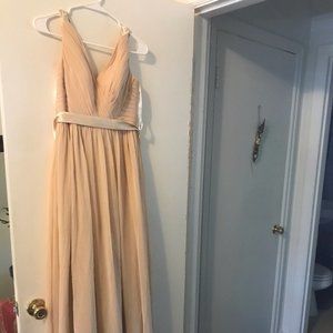 Azazie Leanna Champagne Bridesmaid Dress